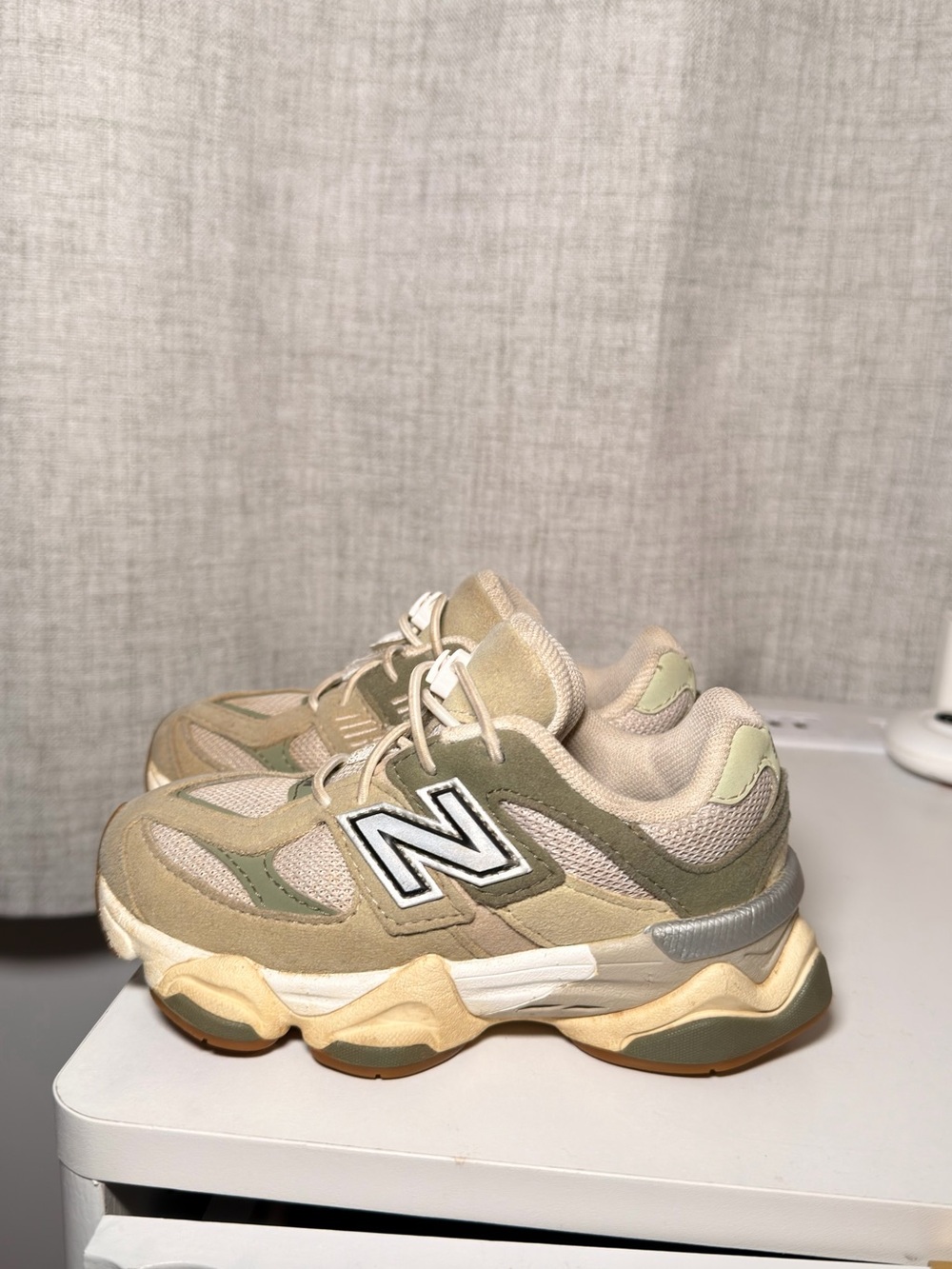 New Balance Kids Beige & Olive Chunky Sneaker